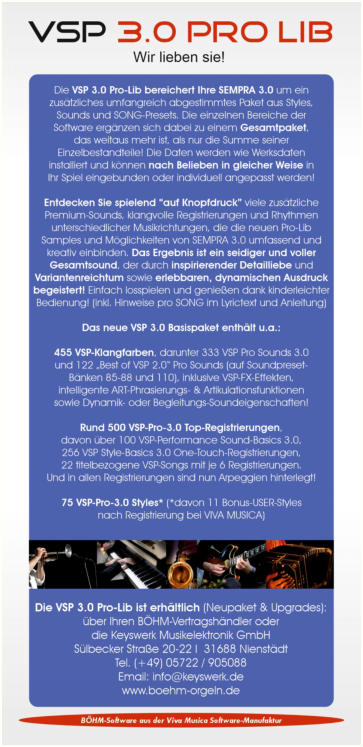 Keyswerk Orgel-Manufaktur in Nienstaedt